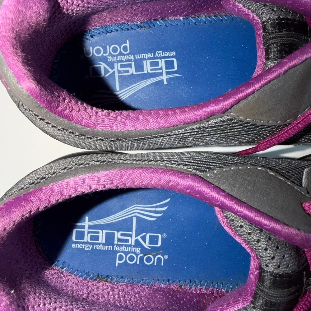 Dansko Sneakers Shayla Gray & Pink Comfort Shoes Mesh & Leather SZ 7.5-8/EU 38 - Picture 7 of 7